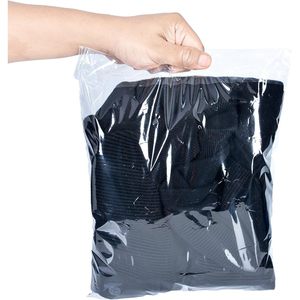 Bolsas de Polietileno 9x12 11x14 14x20 Transparentes con Sellado de Tres Lados, Bolsas de Plástico Desechables con Advertencia de Asfixia - Product Image 5