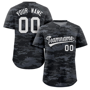 Maillot de baseball et de softball personnalisé en camouflage pur, broderie personnalisée, chemise unie confortable pour homme, uniforme de baseball en camouflage personnalisé - Product Image 6