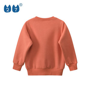 Logotipo personalizado 100% algodón chico bebé niños liso cuello redondo sudadera niños pequeños sudadera - Product Image 2