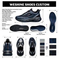 Chaussures de sport pour hommes, baskets de gym, chaussures de course, logo personnalisé OEM, faible MOQ pour la personnalisation, chaussures légères pour hommes