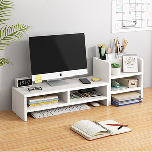 Desktop <b>Computer</b> Riser Stand 3 Tier Monitor Lift Base Office <b>Desk</b> Storage Rack Organizer - Product Image 3