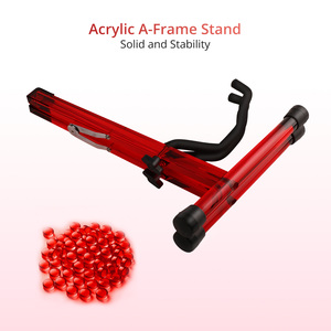 Dedo Acryl A-Frame Gitaarstandaard Opvouwbare Vloerbevestiging Voor Akoestische, Klassieke, Elektrische, Basgitaren, Banjo En Ukelele - Product Image 2