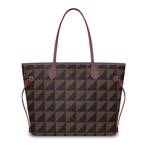 Oversized Bruin Lederen Draagtas Vrouwen Weekender Tas Shopper Handtas Reishandtas Voor Dames Luxe Portemonnees En Handtassen 2024 - Product Image 1