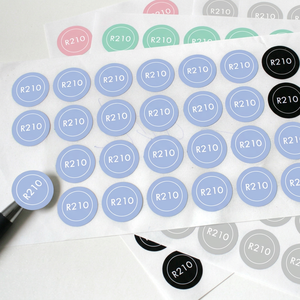 Étiquettes en plastique pour sirop contre la toux, étiquettes pour bijoux, rouleau d'autocollants thermiques 100 x 150, étiquettes blanches, brosses et peignes de coiffure - Product Image 1