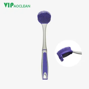 VIPaoclean Kitchen Cleaning Silicone Dish Scrub Brush