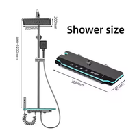Système de Douche Mural Moderne de Luxe en Aluminium avec Pommeau Pluie, Robinet et Accessoires OEM pour Hôtels et Appartements, Garantie 3 Ans