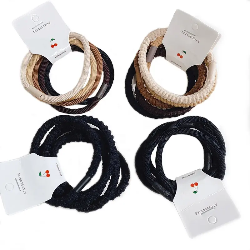 5 개/대 패션 헤어 간단한 얇은 헤어 Elastics 직경 5.5cm 12 스타일 가능 헤어 밴드