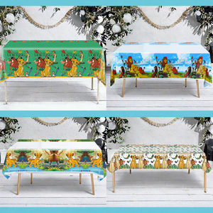 <span class=keywords><strong>SIMBA</strong></span> จากไลออนคิงส์ผ้าปูโต๊ะสำหรับงานเลี้ยงวันเกิดของเด็กผ้าปูโต๊ะสไตล์การ์ตูนผ้าคลุมโต๊ะและเครื่องใช้บนโต๊ะอาหารสำหรับวันขอบคุณพระเจ้าและงานเลี้ยงทารก - Product Image 5