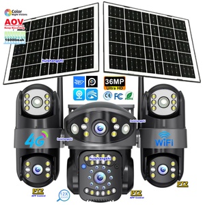 Max Ultra HD 18K 36MP 3 PTZ Outdoor 4G Sim Card Wifi 16000mah Solar Bullet IP CCTV Network Wireless Surveillance <b>Security</b> Camera - Product Image 1