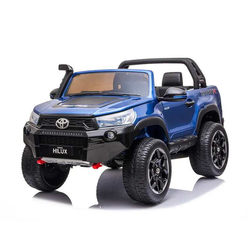 TOYOTA HILUX-coche eléctrico para niños, vehículo de juguete con batería y licencia para conducir