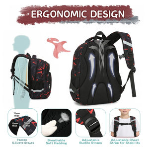 Zaino Smart da 17 Pollici per Uomo e Ragazzo, Borsa Scolastica <span class=keywords><strong>in</strong></span> Oxford con USB, Grande Capacità - Product Image 6