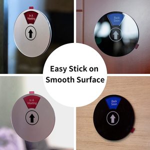 Targa Girevole per Porta Ufficio: Lavoro da Casa, Fuori Ufficio, Non Disturbare, Benvenuti, Sono Fuori per un Momento, In Riunione, Indicatore di Privacy - Product Image 5