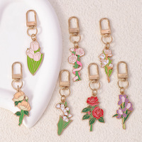 Breloques en alliage émaillé en forme de tournesol et d'iris, pendentifs végétaux pour la fabrication de bijoux DIY, accessoires pour colliers et bracelets, vente en gros