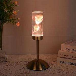 LED Table Lamp Creative Dimming Night Light Immortal Flower Desk Lamp for Bedroom Bedside Atmosphere Lamp Decorative Ornaments - Product Image 1