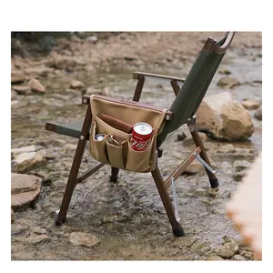 ShineTrip 캠핑 의자 팔걸이 스토리지 가방 캔버스 접는 의자 주최자 사이드 포켓 파우치 가방 캠핑 피크닉 낚시