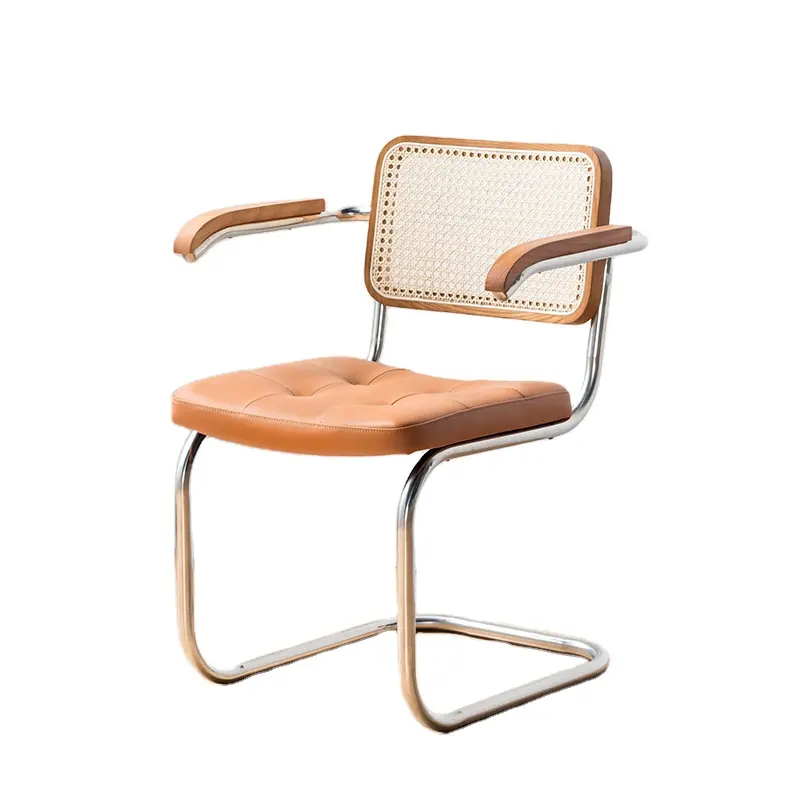 Деревянное обеденное кресло TPZ034 из нержавеющей стали, современный дизайн, металлическая спинка, нордические обеденные стулья оптом