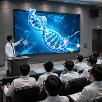 Écran LED 3D intérieur P1.2 personnalisé à haute luminosité 4K pour centres d'imagerie médicale