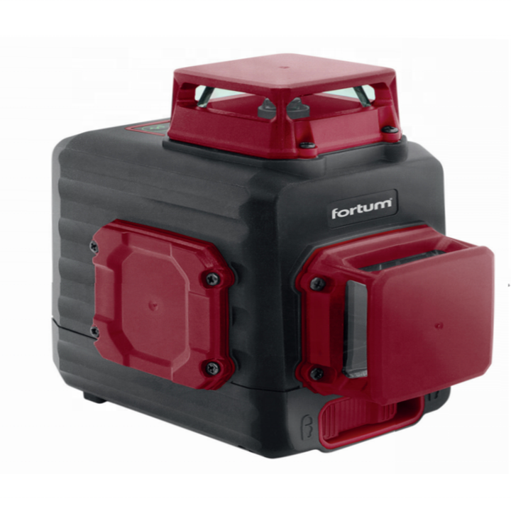 Зеленый лазерный лайнер EXTOL 4780214, крестообразный самонивелирующийся профессиональный вращающийся лазерный уровень с приемником