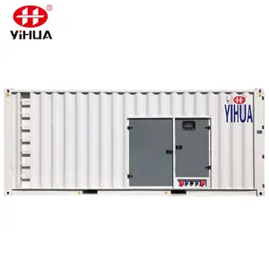 Container type Cum-Mins 1000kva Silent Type Diesel Generator Set Electric Governor with 400V Rated Voltage Stam-ford Alternator