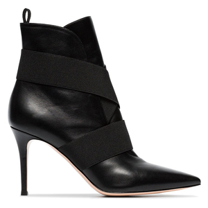 أحذية نسائية من مصنع صيني، بوت قصير بكعب عالٍ ورفيع مع مقدمة مدببة - Product Image 2