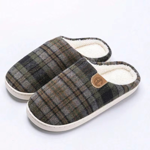 Pantofole Invernali da <span class=keywords><strong>Uomo</strong></span> per Interni ed Esterni con Punta Chiusa, Calde e Imbottite, con Suola Antiscivolo <span class=keywords><strong>in</strong></span> <span class=keywords><strong>Gomma</strong></span> e Intersuola <span class=keywords><strong>in</strong></span> Sherpa - Product Image 4