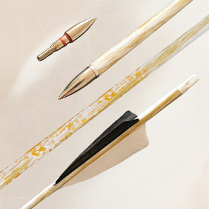 Flèches en carbone de haute qualité 6,2 mm ID 32 pouces, rectitude ±0,003 pouces, plumes de dinde, spine 300-600, pour <span class=keywords><strong>arc</strong></span> recurve de chasse - Product Image 4