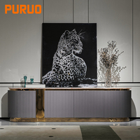 Mueble de TV Moderno Puruo para Sala de Estar, Apartamento y Hotel - Muebles de Madera Personalizables Directo de Fábrica