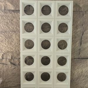 Composant PU <span class=keywords><strong>brique</strong></span> creuse à neuf carrés <span class=keywords><strong>brique</strong></span> poreuse légère pour décoration murale de fond <span class=keywords><strong>cloison</strong></span> double face - Product Image 2