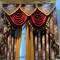 Rideaux occultants vintage imprimés tissés, à poche triangulaire pour tringle, du sol au plafond, en polyester écologique, sur mesure, toutes saisons