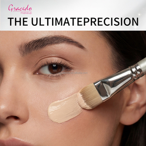 Juego de Brochas de Maquillaje de Pelo Sintético de Alta Calidad, Mango Metálico Plateado de Lujo, Herramientas de Belleza para Maquilladores Profesionales - Product Image 4