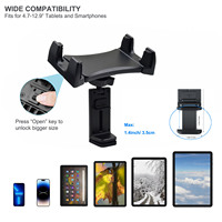 Support de téléphone universel réglable pour voyage, support de tablette pour avion, iPad, Galaxy Pad, iPhone, Samsung, Switch