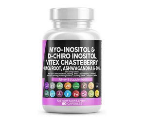 Complément alimentaire pour femmes à base de Myo-Inositol de qualité supérieure, Shilajit, Crinière de lion, Mousse de mer, D-Chiro Inositol, Ashwagandha et Vitamine D - Product Image 1
