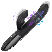 Version améliorée de la baguette de massage vibrante rotative pour stimulation du point G féminin, jouet sexuel en silicone rechargeable