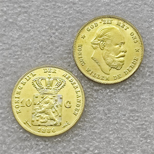 1842,1886,1887 Pays-Bas 10 Gulden - <span class=keywords><strong>Willem</strong></span> III Pièces commémoratives de style antique, cadeaux, décoration de la maison - Product Image 1