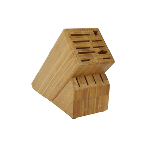 Ustensiles de cuisine Porte-couteaux en bambou Certifié FSC Matériel écologique durable Multifonctionnel Rangement Couleur naturelle Personnalisé - Product Image 1