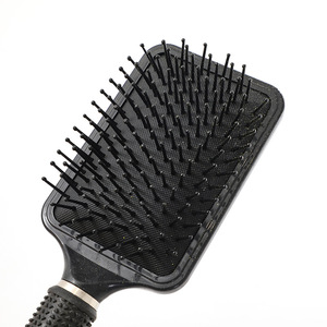 <b>Cushion</b> Hair Comb Massage Brush <b>Rectangular</b> ABS Plastic For Dry Wet Use General Population - Product Image 2