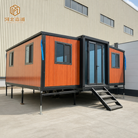 Maison préfabriquée Conteneur de 40 pieds Maison préfabriquée Maison moderne pliante extensible de 20 pieds Petite maison mobile