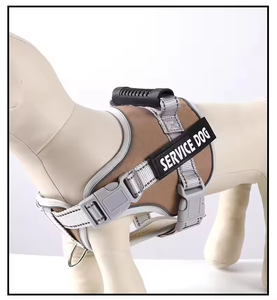 New Arrival Custom Fashion Nylon Solid Small Dog <b>Harness</b> <b>No</b> <b>Pull</b> Padded Button Closure Eco-Friendly Pet <b>Harness</b> - Product Image 5