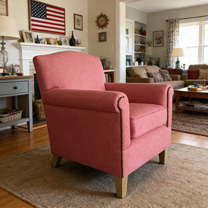 Meilleur <span class=keywords><strong>Fauteuil</strong></span> <span class=keywords><strong>Club</strong></span> Classique Durable pour la Maison, avec Structure en Bois Massif et Revêtement en Velours/Lin/Cuir Véritable, Idéal pour la Détente - Product Image 3