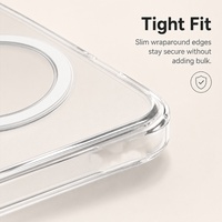 Étui de téléphone magnétique C0075 pour iPhone 16 17 Air 15 Pro 14 13 Pro Max 12 11 18, étui de téléphone transparent pour Samsung S26 Ultra