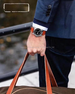 Montre mécanique de haute qualité pour couple, bracelet en acier inoxydable tendance, largeur 22 mm, cadran à aiguilles, design charmant - Product Image 2