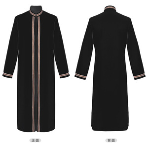 Túnica Islámica para Hombre, Thobe Jubba, Kimono Bordado, Caftán Marroquí, Estilo Saudí, Abaya de Dubái, Ropa Tradicional Musulmana - Product Image 2