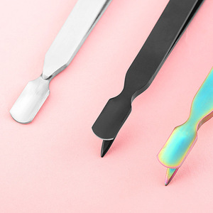 Venta al por mayor de fábrica de nuevos cortaúñas de acero multifuncionales de doble punta para extensión y modelado de uñas de gel UV - Product Image 3