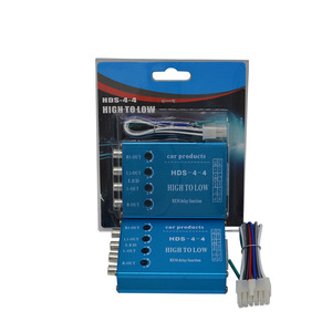 Convertidor de Audio de Alta a Baja Fidelidad HDS-4-4, Sistema de Audio para Auto RCA de 4 Entradas y 4 Salidas con Función REM Delay - Product Image 1