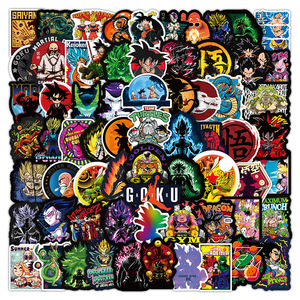 100 cái/túi thiết kế mới Anime dbz có thể tháo rời vinyl dán cho Skateboard điện thoại máy tính xách tay trang trí - Product Image 4