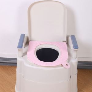 <b>Waterproof</b> Silicone Toilet Seat Cushion Enlarged Inner Diameter Washable <b>Pad</b> Velcro Fastener Universal All Seasons - Product Image 1