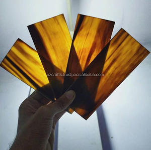 Plaques de corne naturelle de buffle, lunettes plaques de corne Plates plaques de corne naturelle - Product Image 1