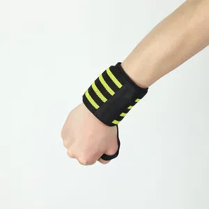 Logo personnalisé qualité de tissu à la main tissé bracelet, élastique de compression dragonne, gymnastique bracelets