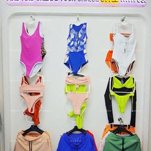 Ensemble deux pièces personnalisé de luxe pour femme, maillot de bain uni sport taille haute, col en V, dos nu, style bandeau, grande taille, pour la plage - Product Image 6