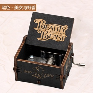 Nueva Llegada, Caja <span class=keywords><strong>de</strong></span> Música <span class=keywords><strong>de</strong></span> Madera con Manivela, Personalizada, Mini, Grabada con Láser - Product Image 5